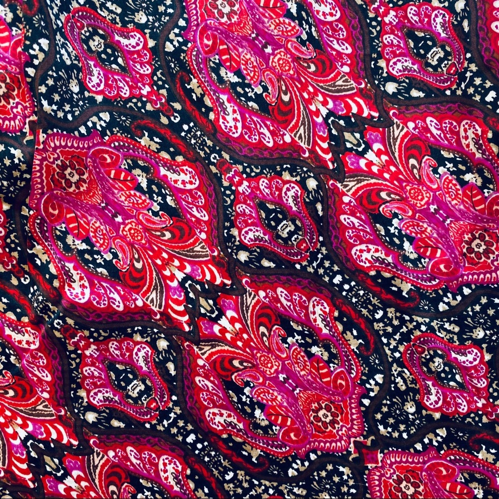 Anne Klein Printed Tie-Neck Top Sleeveless Blouse - Picture 5 of 6